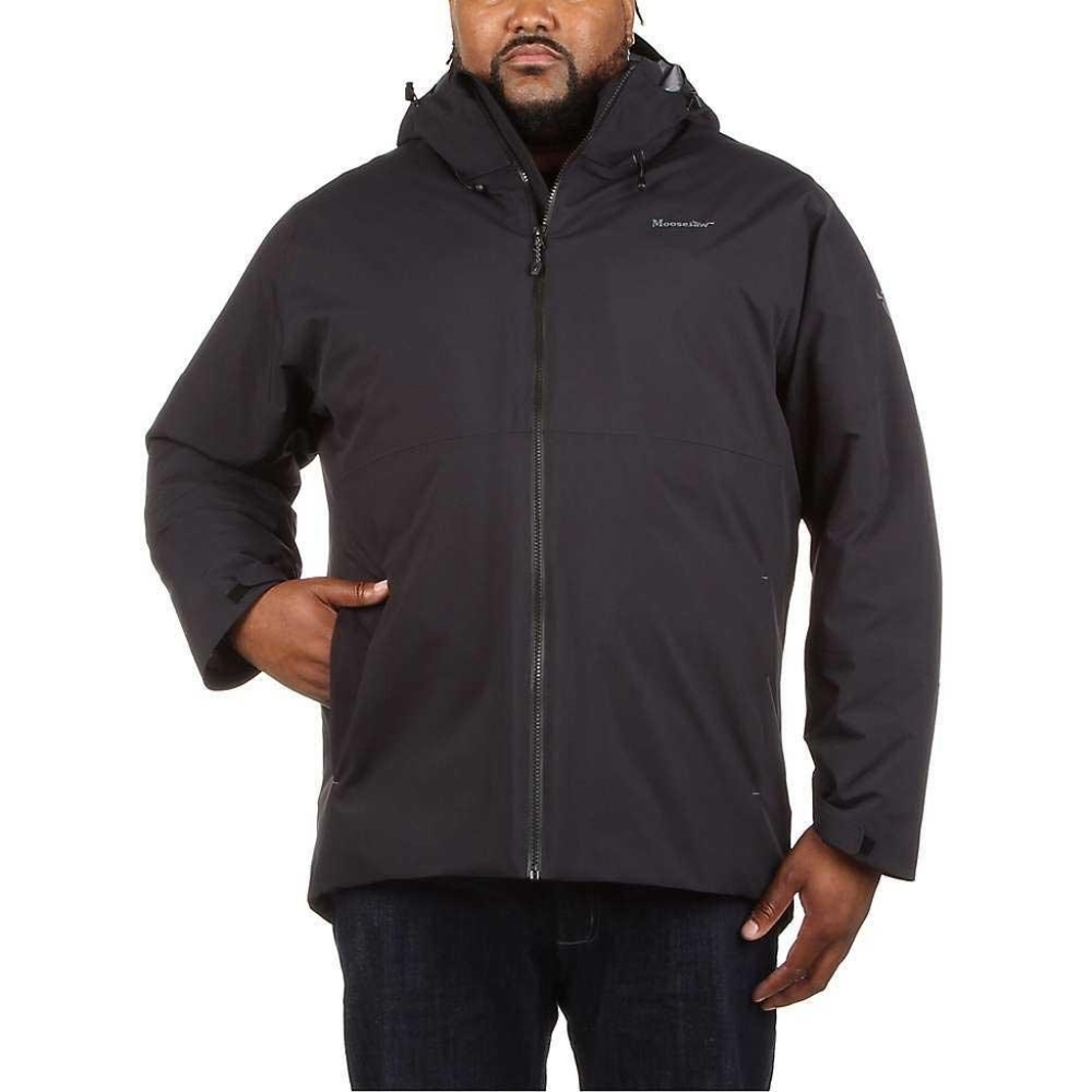 Moosejaw Hooded Insulated Jacket Coat Men Size XL Black New